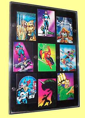 Modern wonderview frame with various cards.